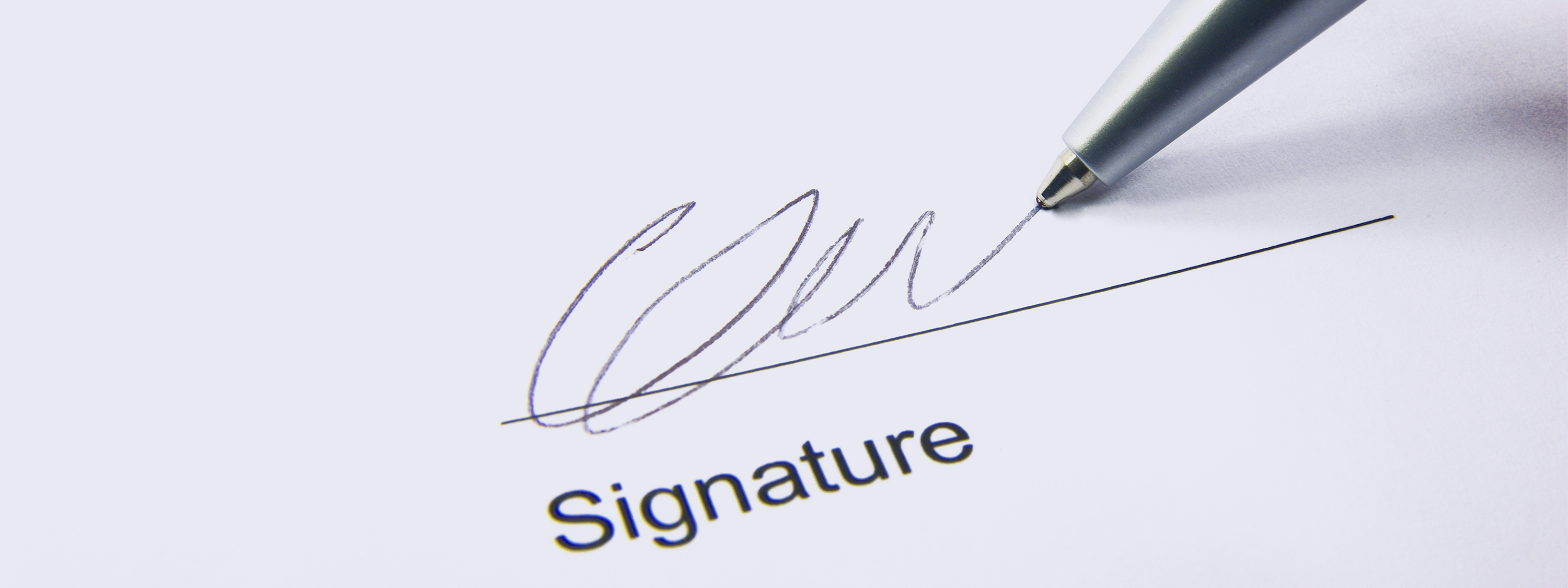 Signature on a paper